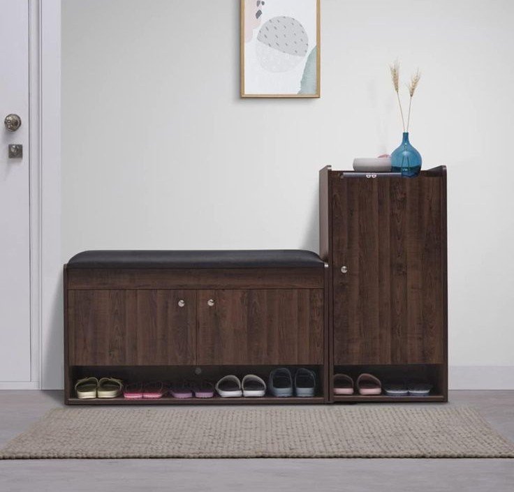 Shoe cabinet with seater